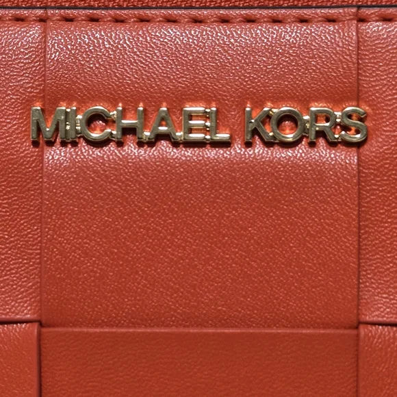 Michael Michael Kors-NWT ($298) Jet Set Large  Smartphone Case Wrislet-Clay Red - Picture 9 of 9